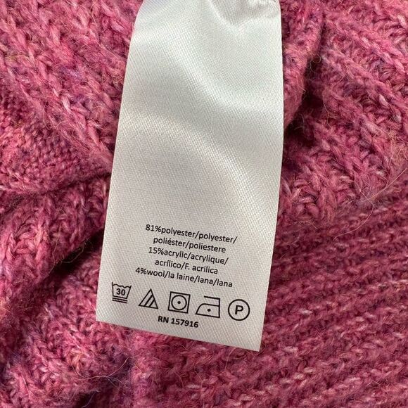 Halston Heritage Pink Cable Knit Cardigan - Picture 4 of 11